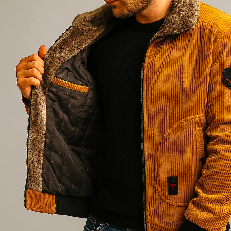 The Norwell Cord Jacket - Understated strength. Modern warmth.