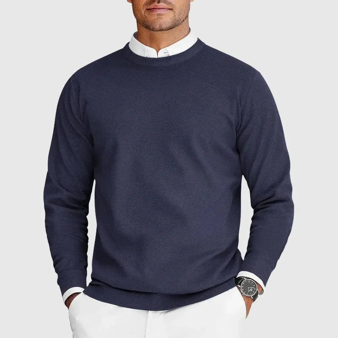 Harlington Knit Crew - Balanced warmth, modern ease